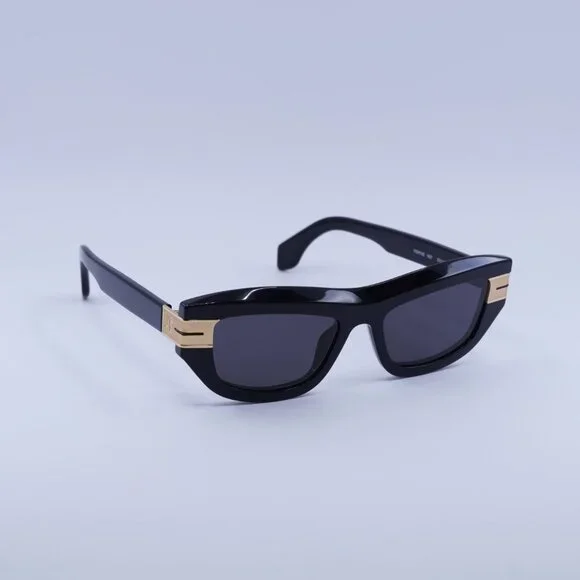 Palm Angels PERI10E CLAIRE 1007 Sunglasses Black Cat Eye Frame, Dark Grey Lenses